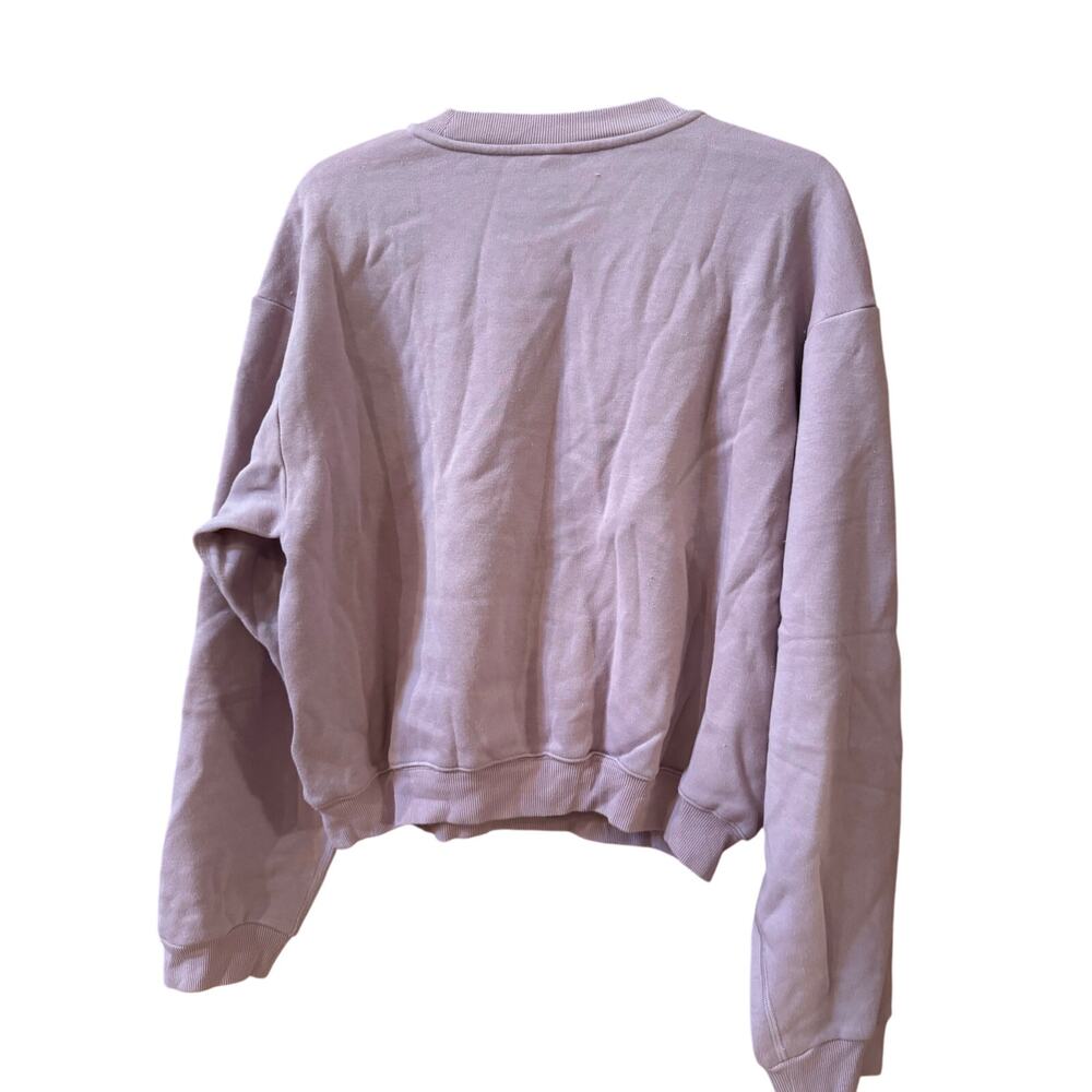 Skims Cotton Fleece Classic Crew Sweatshirt Dusk large - Picture 4 of 4